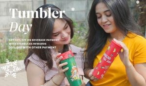 Promo STARBUCKS TUMBLER DAY DISKON MINUMAN hingga 50%