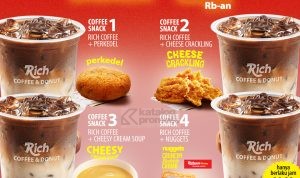 Promo Richeese Factory Coffee Snack - Ngopi + Ngemil mulai dari Rp 22.727,-