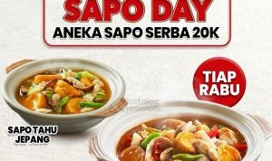 SAPO ORIENTAL Promo SAPO DAY - Aneka Menu Sapo Serba Rp 20.000*