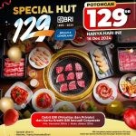 PROMO SHABURI dan KINTAN BUFFET Spesial HUT BRI ke-129! Dapatkan Potongan Rp 129.000*