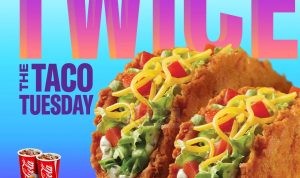 Promo TACO BELL TACO TUESDAY - HARGA SPESIAL 2 TACO FAVORIT hanya Rp 54.545*