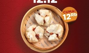 Promo Tasty Kitchen 12.12 Deals BAKPAO CHASIEW AYAM hanya Rp 12.000 aja*