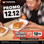 Promo Yoshinoya 12.12 Big Fried Chicken Rp. 12.000