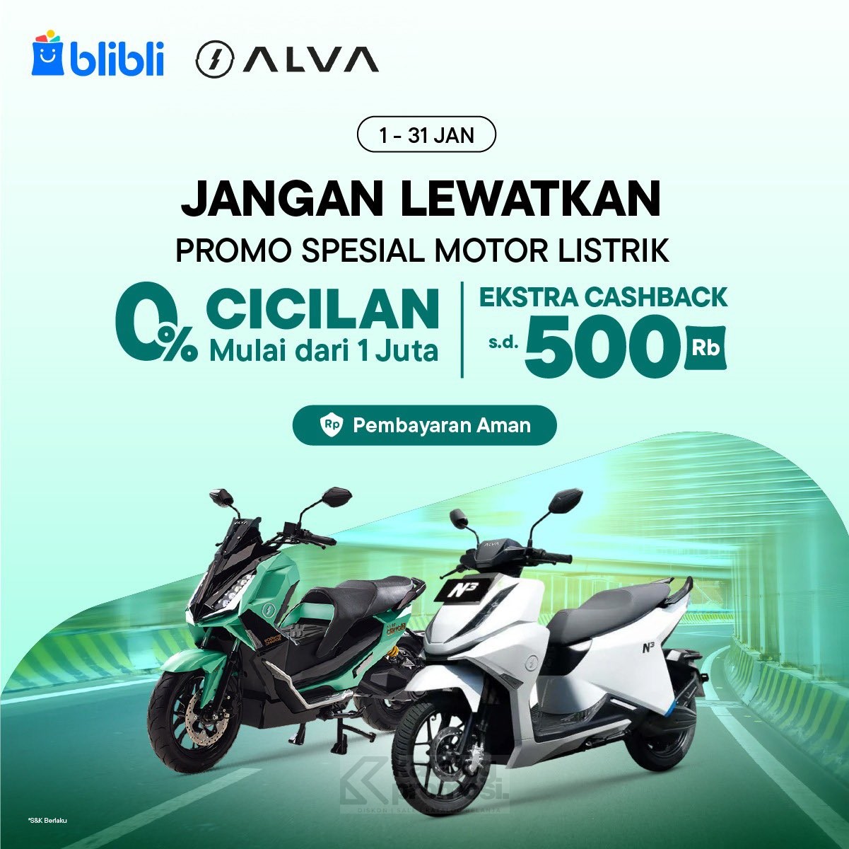 ALVA Promo Spesial Motor Listrik di Blibli 