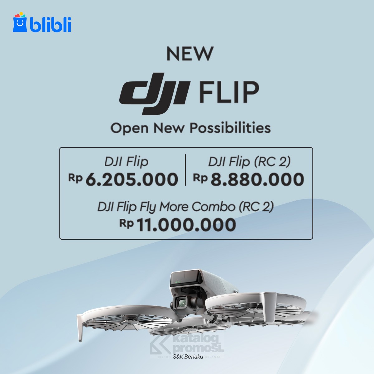 BARU! DJI Flip kini Tersedia di Blibli Harga Spesial 