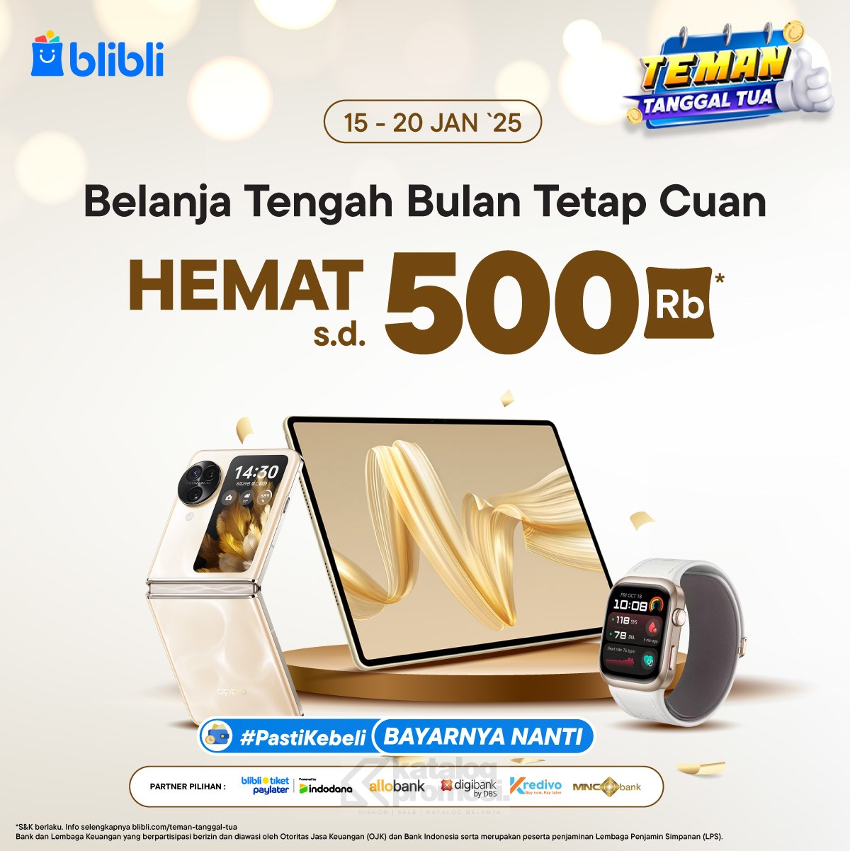 Belanja Tengah Bulan Tetap Cuan di Blibli Hemat hingga 500K