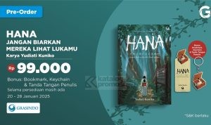 Buku Hana Jangan Biarkan Mereka Lihat Lukamu Promo Pre-Order di Gramedia.com