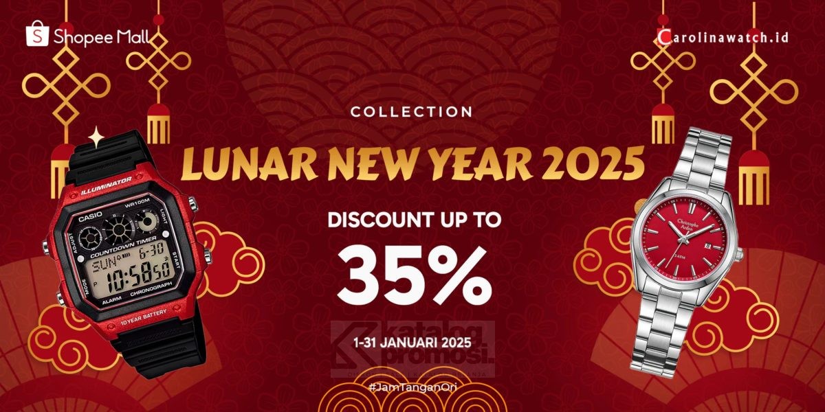 Carolina Watch Promo Spesial Lunar New Year Collection di Shopee