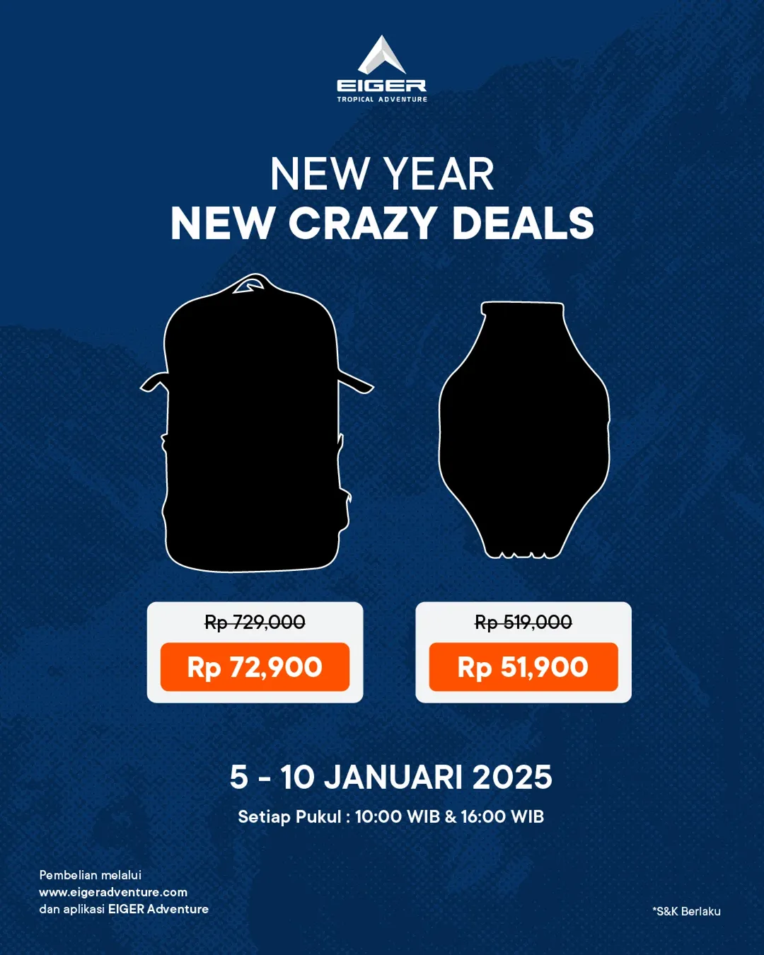 EIGER NEW YEAR NEW CRAZY DEALS!