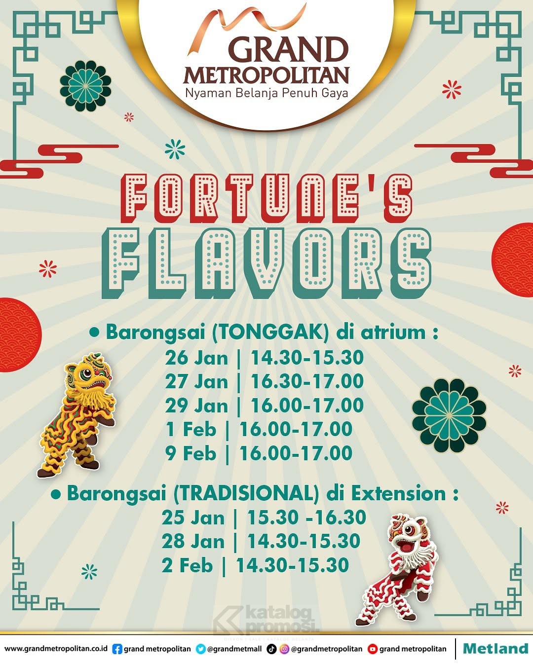 Fortune’s Flavours di Grand Metropolitan Bekasi - Datang dan Nikmati Acara Seru!