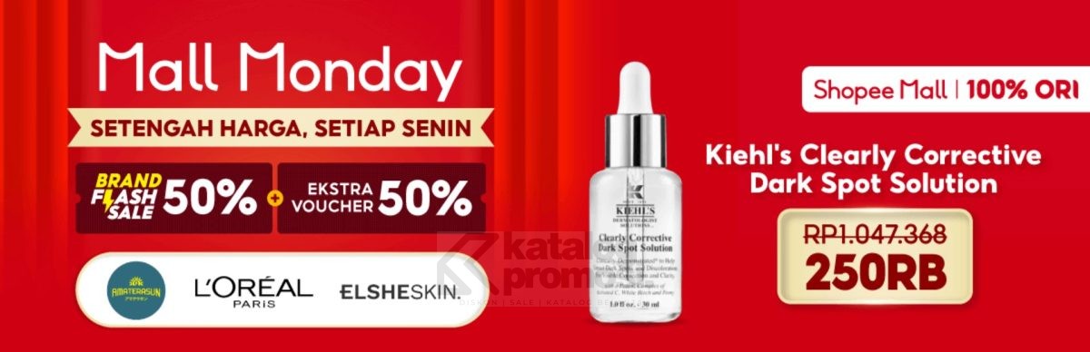 Kiehl's Dark Spot Solution HARGA DISKON di Shopee Mall Monday