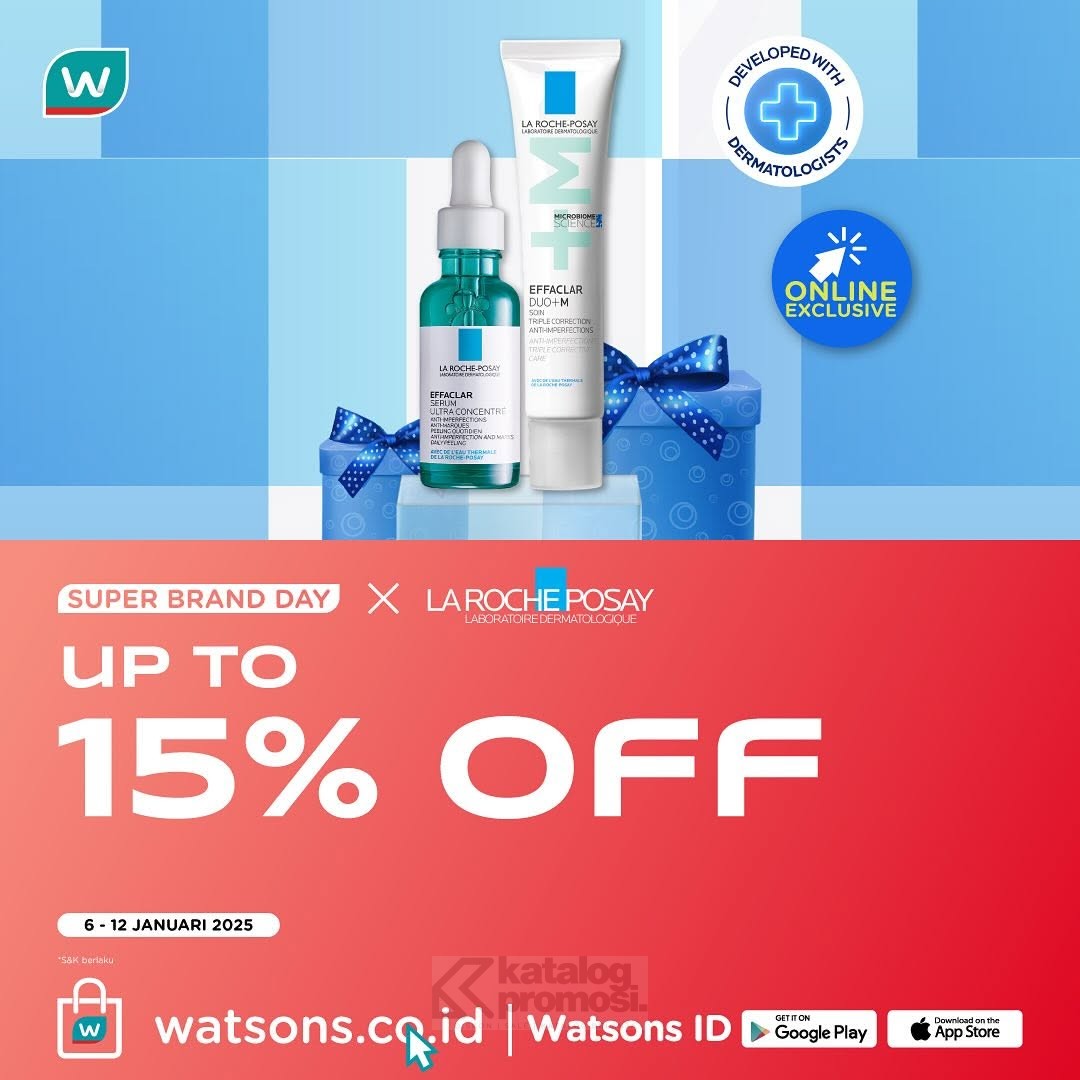 La Roche-Posay Promo Awal Tahun di Watsons Super Brand Day