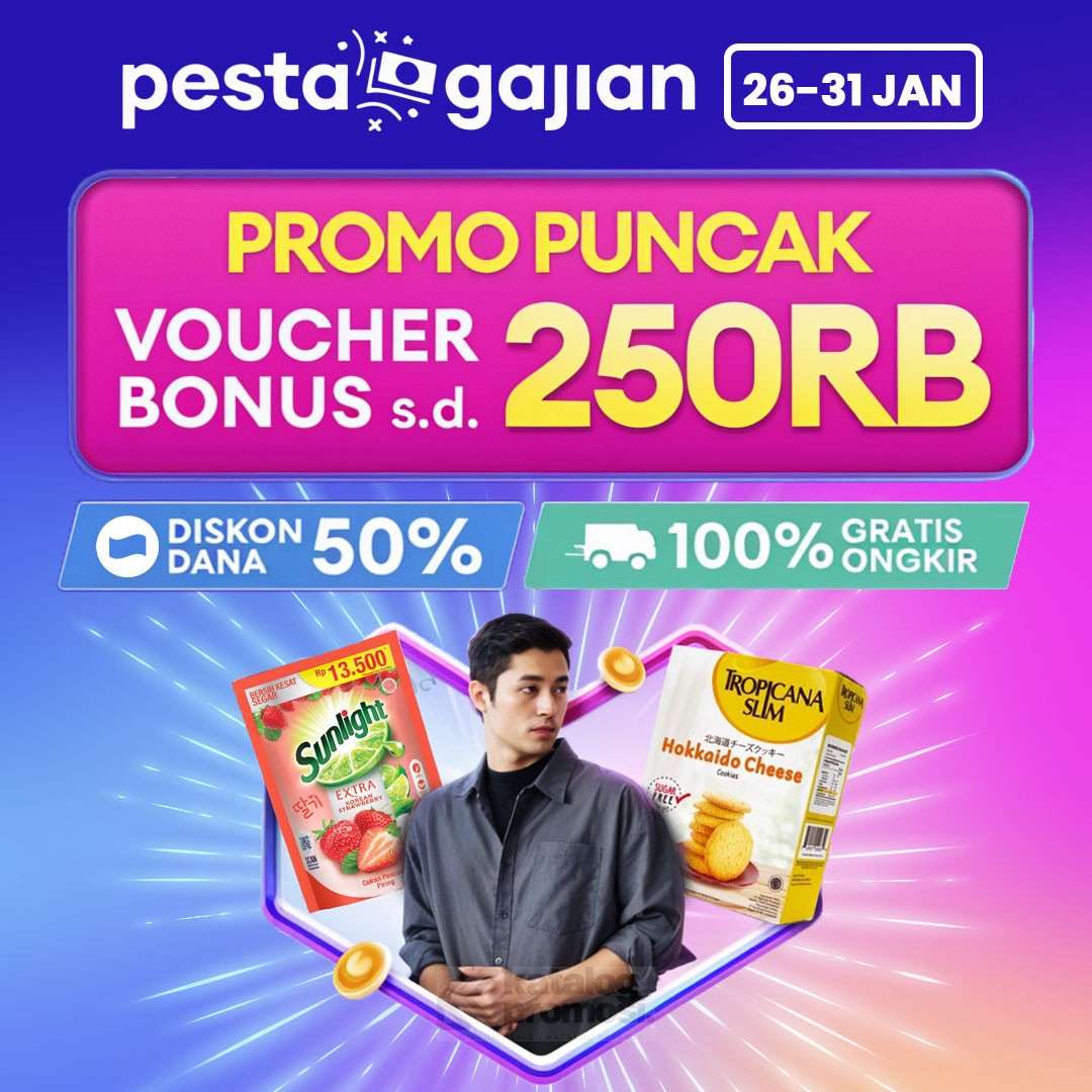 Lazada Pesta Gajian - dapatkan VOUCHER BONUS hingga 250K! 