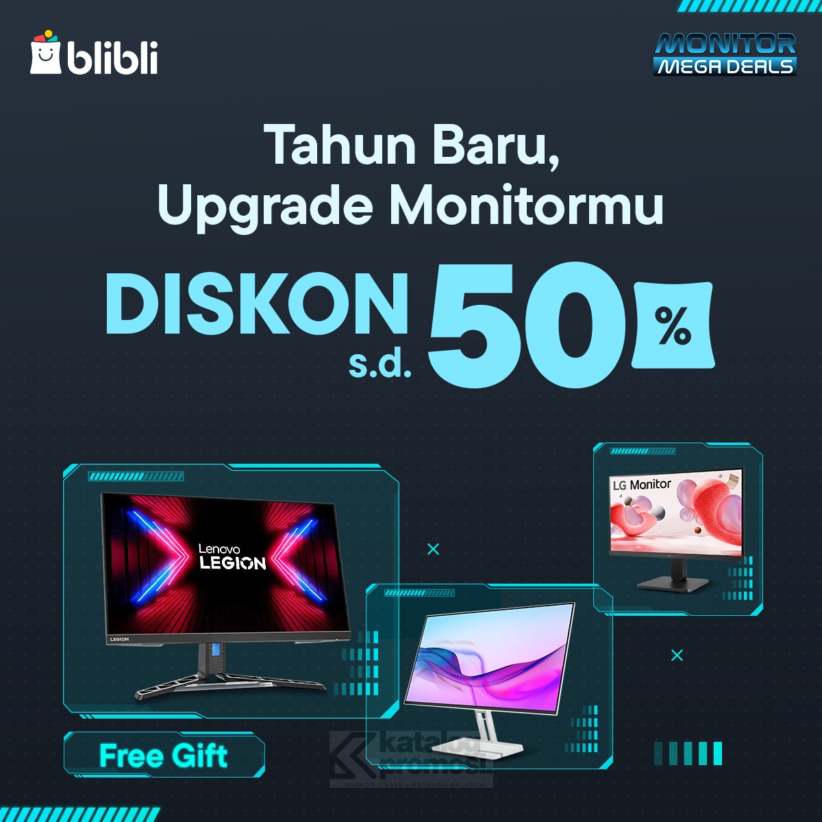 Monitor Mega Deals di Blibli Diskon hingga 50%