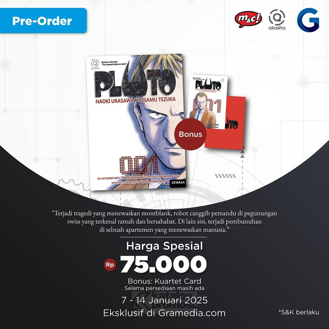 Pre Order Pluto Vol 01 di Gramedia.com Harga Spesial 