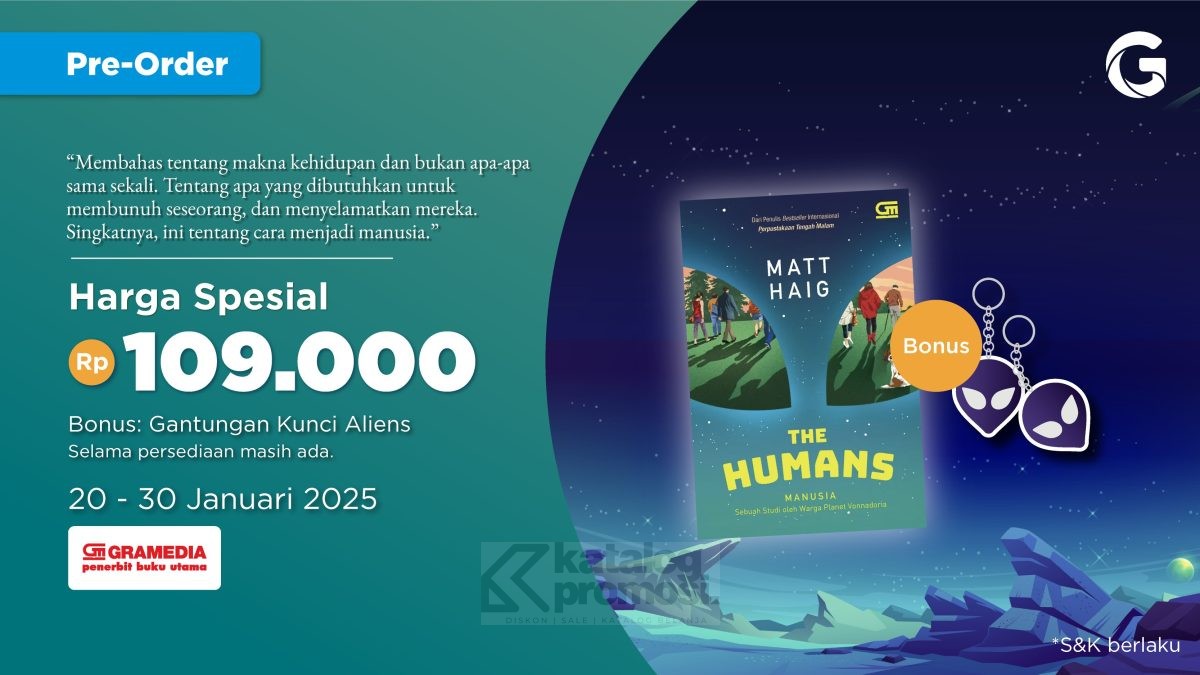 Pre-Order The Humans di Gramedia.com Harga Spesial 