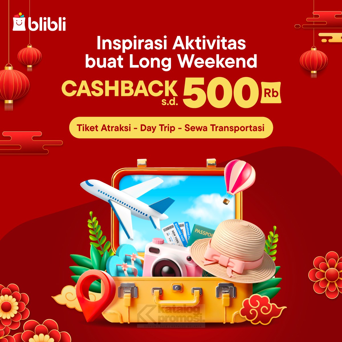 Promo Blibli Inspirasi Aktivitas untuk Long Weekend Cashback hingga 500K