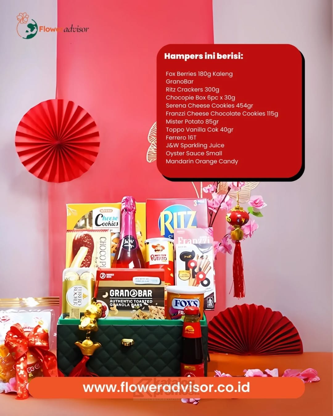 Promo E1 Mandarin Treasure Hampers Imlek dari FlowerAdvisor 