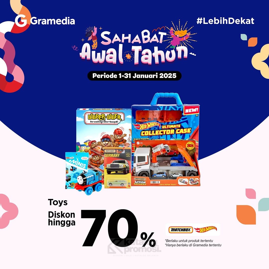 Promo Mainan Baru di Gramedia Sahabat Awal Tahun  