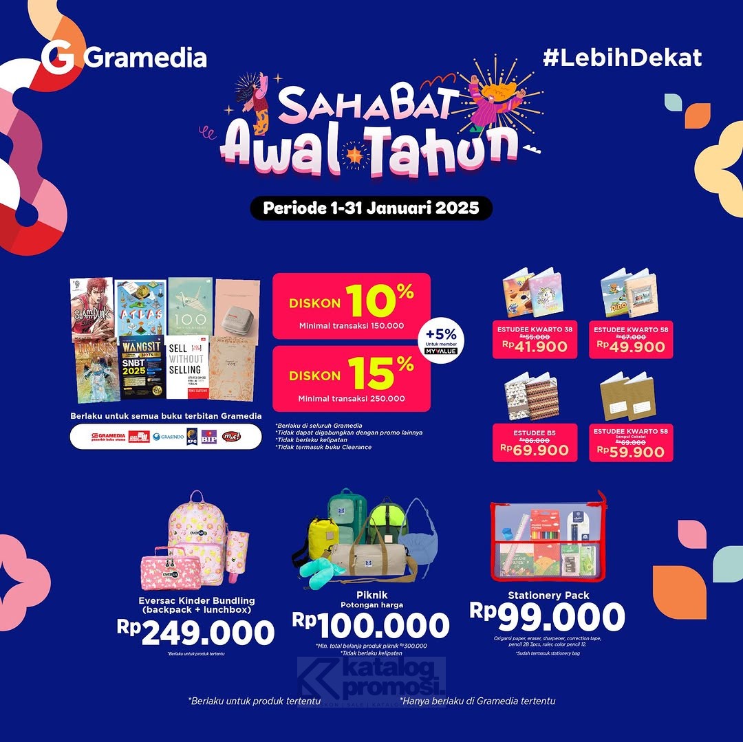 Promo Spesial Sahabat Awal Tahun di Gramedia 