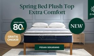 Promo Zinus di Shopee - Diskon hingga 80% untuk Spring Bed Plush Top Extra Comfort