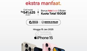 Promo iPhone Telkomsel Halo+ di Blibli Hemat dengan Ekstra Manfaat