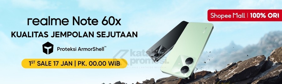 Realme Note 60x Diskon Spesial Perdana di Shopee 