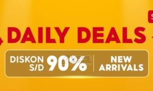 Shopee Mall Daily Deals - dapatkan Diskon hingga 90%