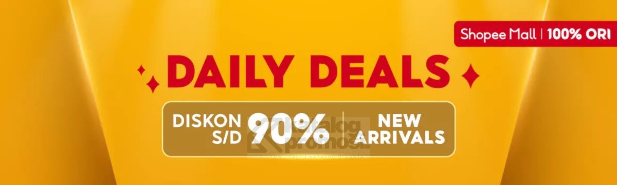 Shopee Mall Daily Deals - dapatkan Diskon hingga 90% 