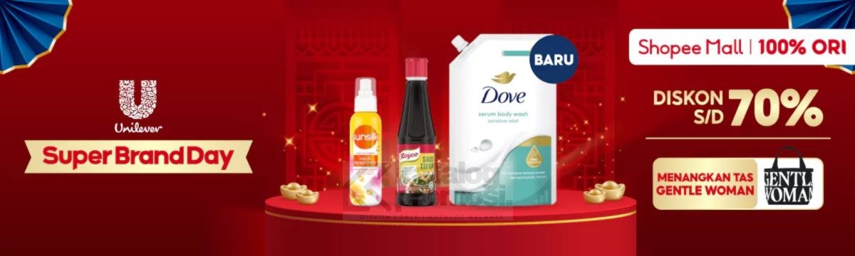 Unilever Super Brand Day di Shopee - dapatkan Diskon dan Hadiah Gratis!