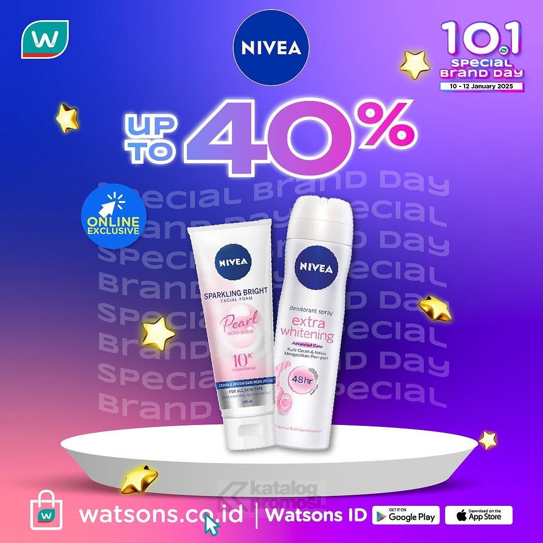 Watsons 10.1 Special Brand Day Diskon hingga 50%