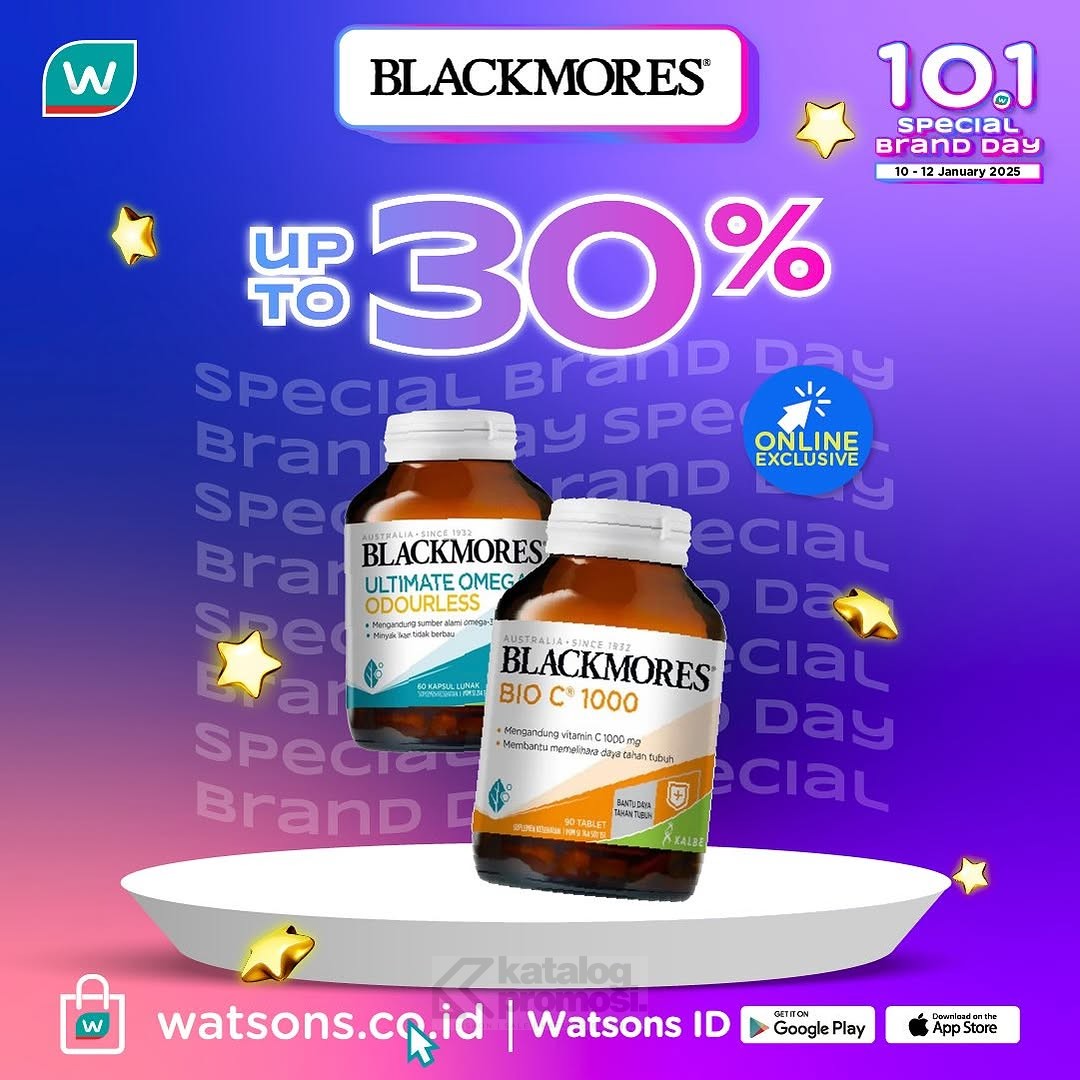 Watsons 10.1 Special Brand Day Diskon hingga 50%