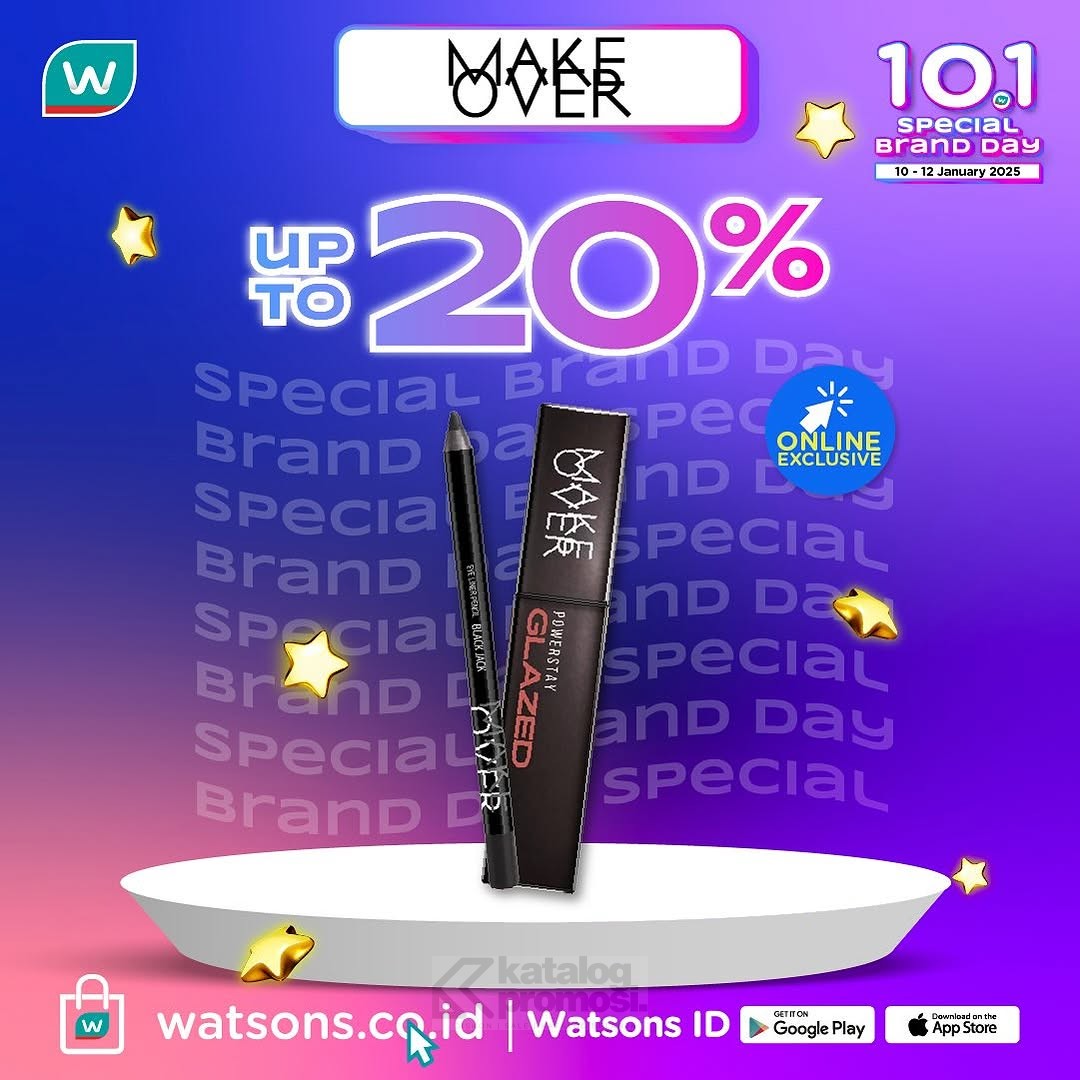 Watsons 10.1 Special Brand Day Diskon hingga 50%