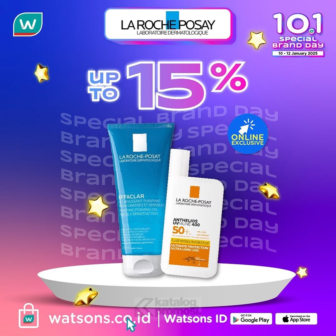 Watsons 10.1 Special Brand Day Diskon hingga 50%