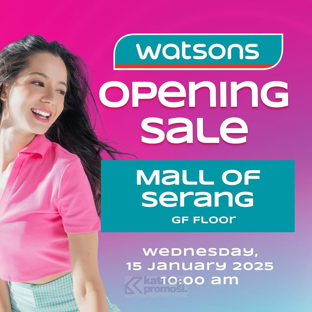 Watsons Store Opening di Mall Of Serang