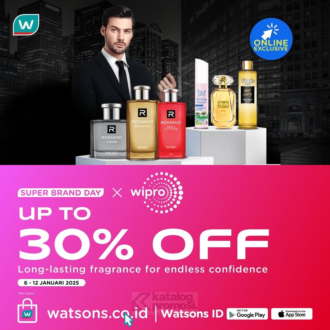 Wipro Spesial Promo Awal Tahun di Watsons Super Brand Day 