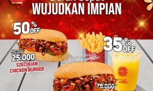 Promo BARBURGER DISKON HINGGA 50% untuk MENU FAVORIT*