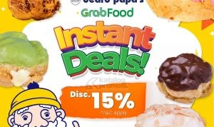 Promo Beard Papa’s GrabFood Instant Deals! Dapatkan Diskon 15%