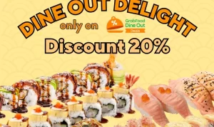 Promo Genki Sushi Grab Dine Out Deals Diskon 20%