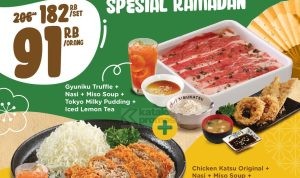 Promo Kimukatsu Gyutori Set Spesial Ramadan - Makan Hemat untuk 2 Orang hanya Rp. 182.000