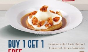 Promo Pancious Beli 1 Gratis 1 Menu Honeycomb & Hot Salted Caramel Sauce Pancake