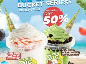 Promo Bingxue Ice Cream Bucket beli ke-2 diskon 50% di seluruh store