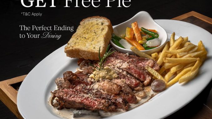 Promo B'STEAK Grill & Pancake beli steak gratis Australian Pie berlaku November 2025 di seluruh outlet.