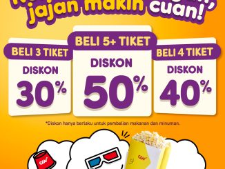 Promo CGV Rombongan, Jajan Makin Cuan diskon hingga 50% untuk makanan & minuman