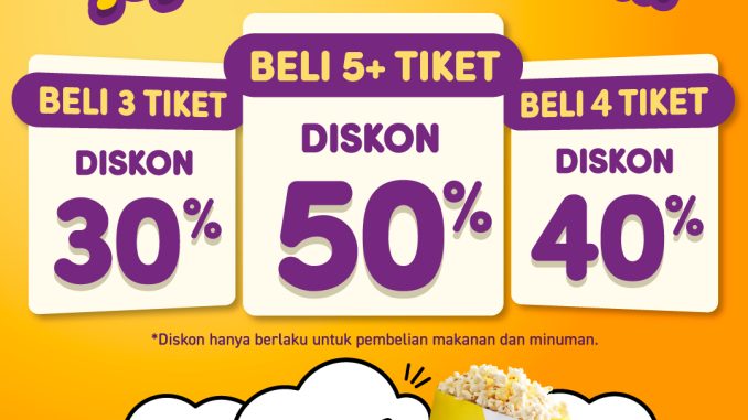 Promo CGV Rombongan, Jajan Makin Cuan diskon hingga 50% untuk makanan & minuman