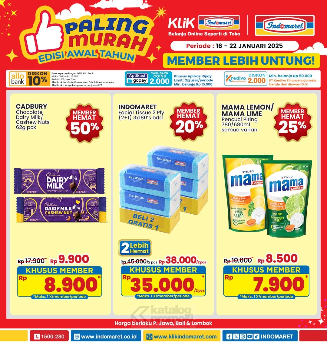 Katalog Promo JSM Indomaret, Alfamart, & Superindo 17-19 Januari 2025:Minyak Goreng Cuma Rp30 Ribuan