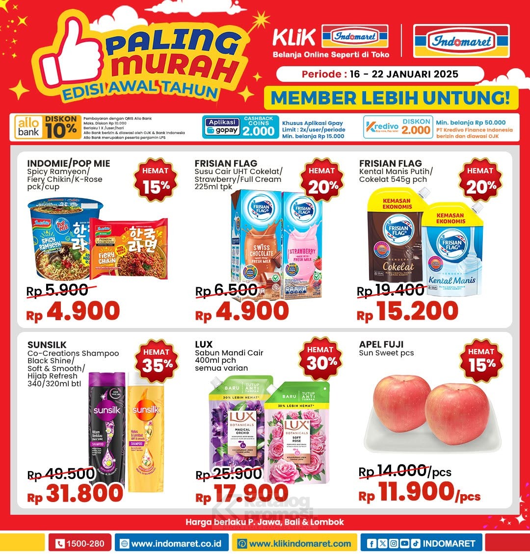 Katalog Promo JSM Indomaret, Alfamart, & Superindo 17-19 Januari 2025:Minyak Goreng Cuma Rp30 Ribuan