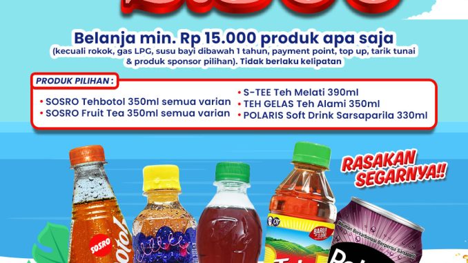 Promo Indomaret Tebus Minuman Favorit Cuma Rp2.500, berlaku 26 Juni - 9 Juli 2025 di seluruh outlet Indomaret