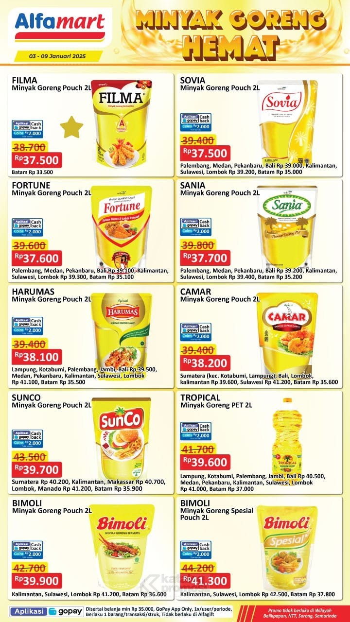 Katalog Promo JSM Indomaret, Alfamart,  dan Superindo 3-5 Januari 2025, Ada Minyak Goreng Murah