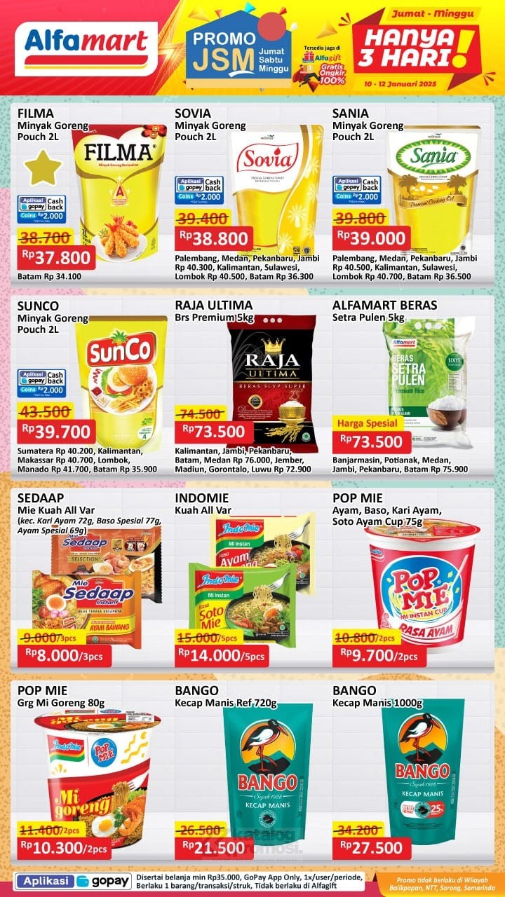 Katalog Promo JSM Alfamart, Indomaret, dan Superindo 10-12 Januari 2025: Minyak Goreng 2L Rp35.900